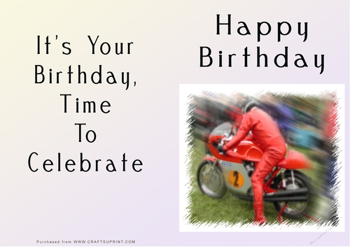 NCJP - Happy Birthday - Motorbikes and Cars
