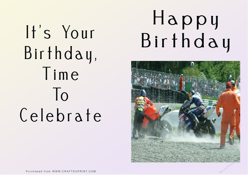 NCJP - Happy Birthday - Motorbikes and Cars