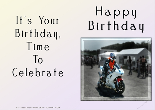 NCJP - Happy Birthday - Motorbikes and Cars
