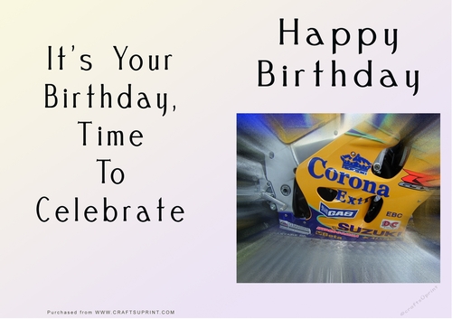 NCJP - Happy Birthday - Motorbikes and Cars