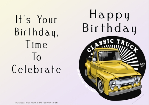 NCJP - Happy Birthday - Motorbikes and Cars