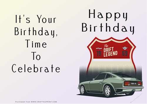 NCJP - Happy Birthday - Motorbikes and Cars