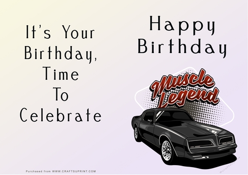 NCJP - Happy Birthday - Motorbikes and Cars