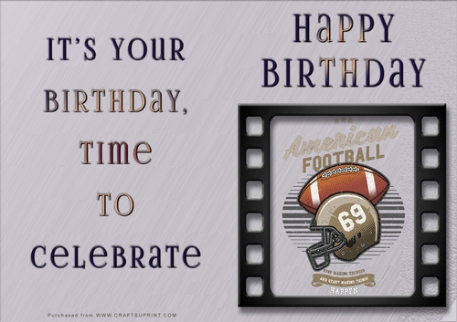 NCJP - Happy Birthday - Sports Indoor and Outdoor