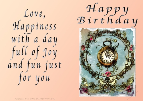 NCJP - Birthday Fantasy Clock