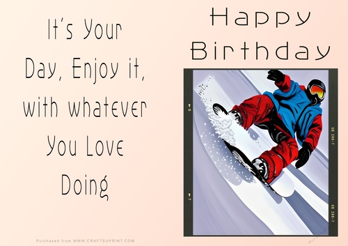 NCJP - Birthday Fantasy SNowboarding and Skiing
