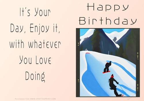 NCJP - Birthday Fantasy SNowboarding and Skiing