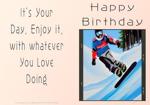 NCJP - Birthday Fantasy Snowboarding and skiing