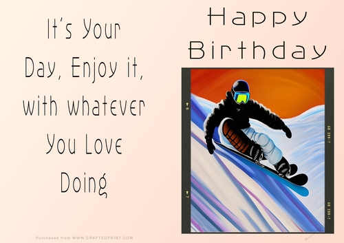 NCJP - Birthday Fantasy Snowboarding and skiing