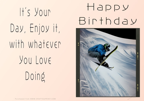 NCJP - Birthday Fantasy Snowboarding and skiing