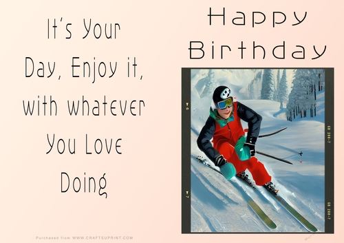 NCJP - Birthday Fantasy Snowboarding and skiing