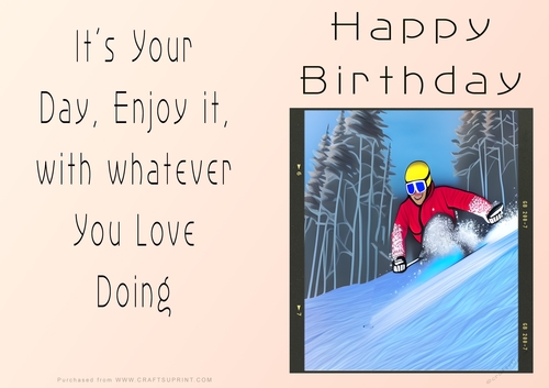 NCJP - Birthday Fantasy Snowboarding and skiing
