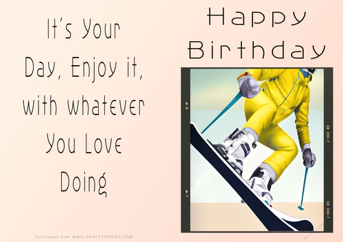 NCJP - Birthday Fantasy Snowboarding and skiing
