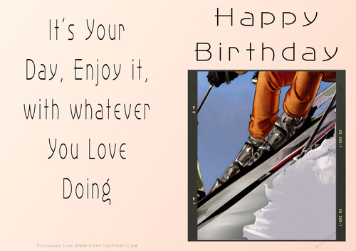 NCJP - Birthday Fantasy Snowboarding and skiing