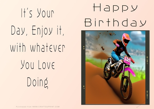 NCJP - Birthday Fantasy Motorcycle racing and Dirt Bike Racing