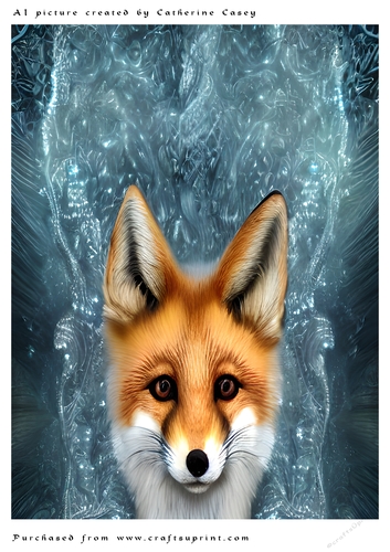 A4 AI Beautiful Fantasy Picture of a Fox