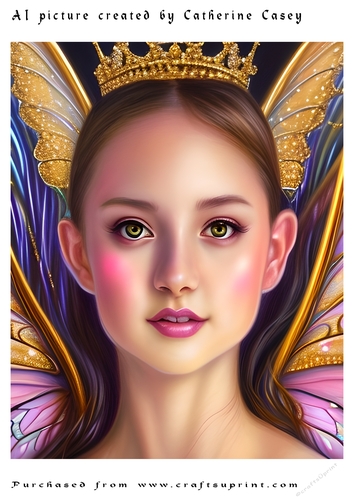 AI (Artificial Intelligence) A4 Beautiful Fantasy Picture of Stunning Angels