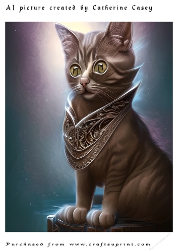 AI (Artificial Intelligence) A4 Beautiful Fantasy Picture of Stunning Fantasy Cats