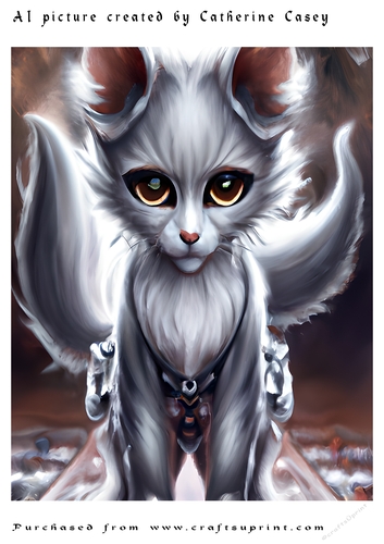 AI (Artificial Intelligence) A4 Beautiful Fantasy Picture of Stunning Fantasy Cats