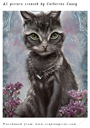 AI (Artificial Intelligence) A4 Beautiful Fantasy Picture of Stunning Fantasy Cats