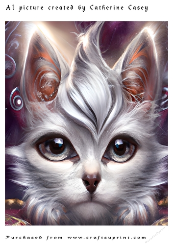 AI (Artificial Intelligence) A4 Beautiful Fantasy Picture of Stunning Fantasy Cats