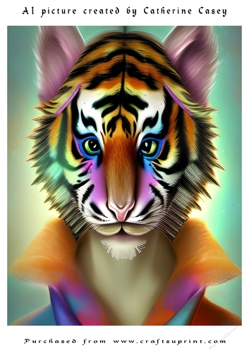 AI (Artificial Intelligence) A4 Beautiful Fantasy Picture of Stunning Fantasy Cats