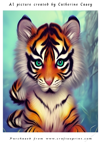 AI (Artificial Intelligence) A4 Beautiful Fantasy Picture of Stunning Fantasy Cats