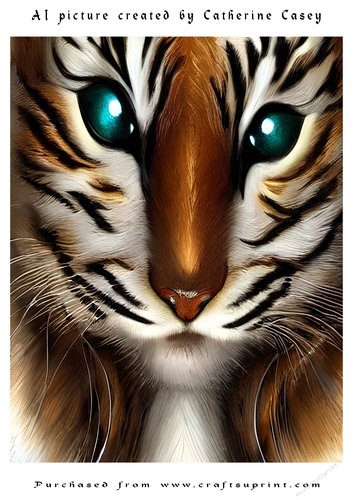 AI (Artificial Intelligence) A4 Beautiful Fantasy Picture of Stunning Fantasy Cats