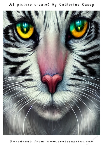 AI (Artificial Intelligence) A4 Beautiful Fantasy Picture of Stunning Fantasy Cats