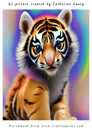 AI (Artificial Intelligence) A4 Beautiful Fantasy Picture of Stunning Fantasy Cats