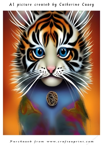 AI (Artificial Intelligence) A4 Beautiful Fantasy Picture of Stunning Fantasy Cats