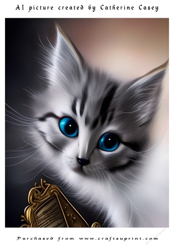 AI (Artificial Intelligence) A4 Beautiful Fantasy Picture of Stunning Fantasy Cats