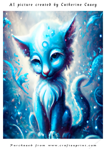 AI (Artificial Intelligence) A4 Beautiful Fantasy Picture of Stunning Fantasy Cats
