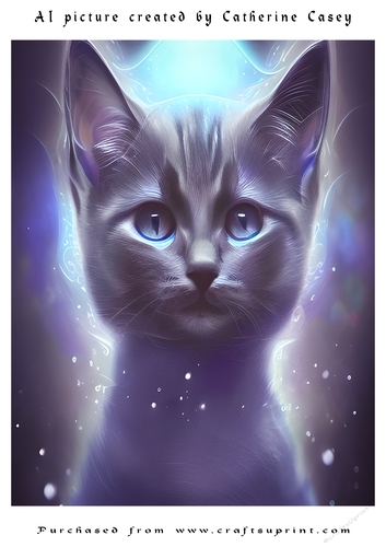 AI (Artificial Intelligence) A4 Beautiful Fantasy Picture of Stunning Fantasy Cats
