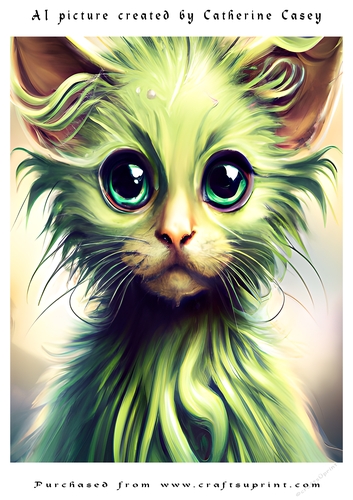 AI (Artificial Intelligence) A4 Beautiful Fantasy Picture of Stunning Fantasy Cats