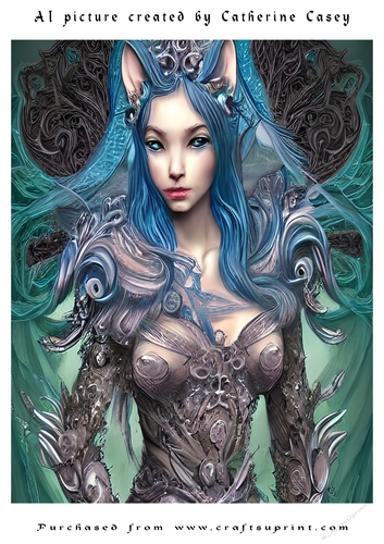 AI (Artificial Intelligence) A4 Beautiful Fantasy Picture of Stunning Fantasy Cats