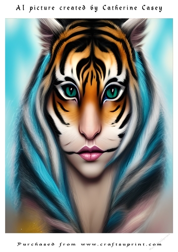 AI (Artificial Intelligence) A4 Beautiful Fantasy Picture of Stunning Fantasy Cats