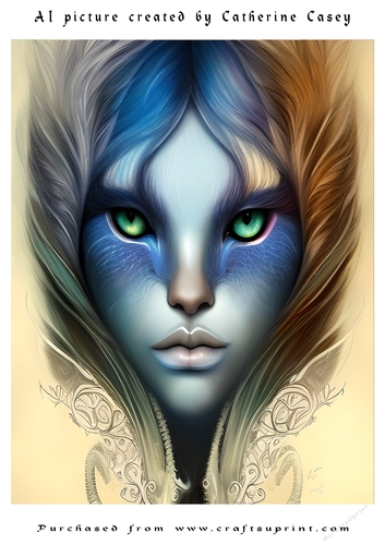 AI (Artificial Intelligence) A4 Beautiful Fantasy Picture of Stunning Fantasies
