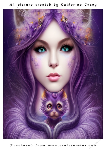 AI (Artificial Intelligence) A4 Beautiful Fantasy Picture of Stunning Fantasies