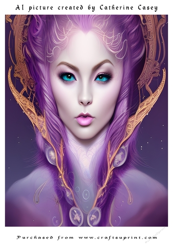 AI (Artificial Intelligence) A4 Beautiful Fantasy Picture of Stunning Fantasies