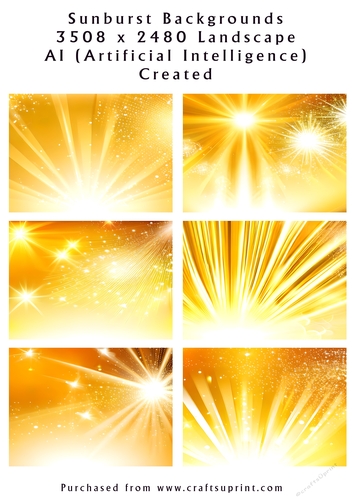 Golden Sunburst Backgrounds