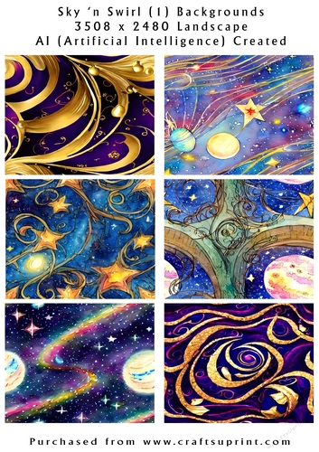Sky n Swirls 1 Backgrounds