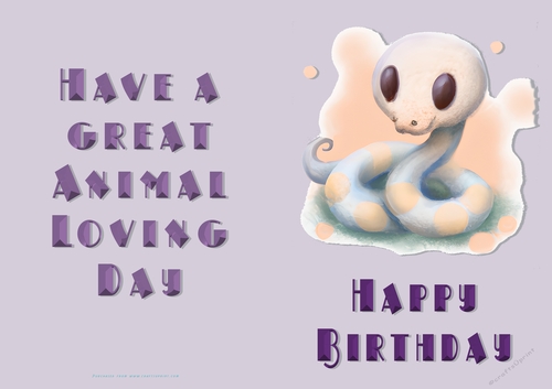 NCJP Birthday Card Animal Lover