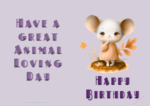 NCJP Birthday Card Animal Lover