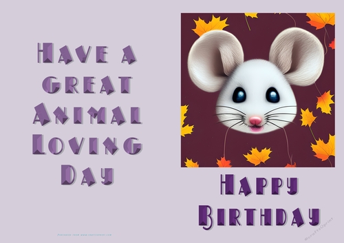 NCJP Birthday Card Animal Lover