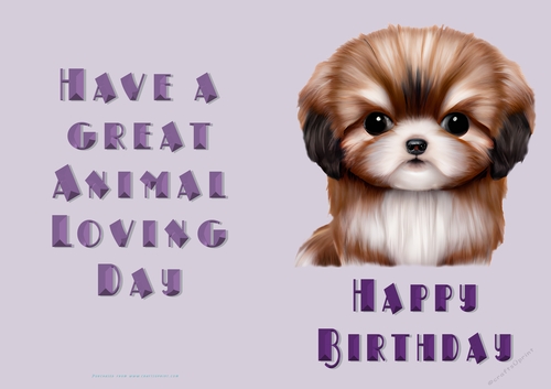 NCJP Birthday Card Animal Lover