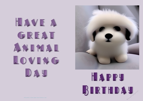 NCJP Birthday Card Animal Lover