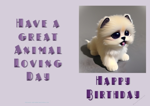 NCJP Birthday Card Animal Lover