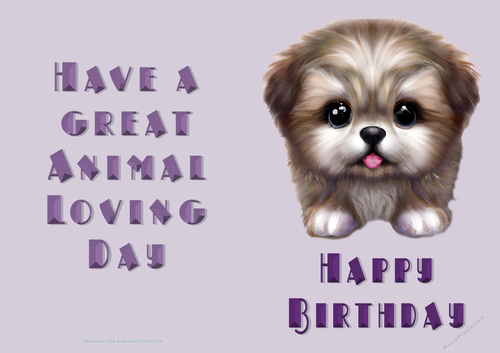 NCJP Birthday Card Animal Lover