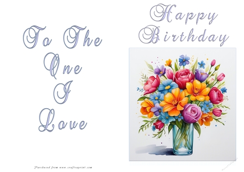 NCJP Floral Birthday Love Card ckcaid1005